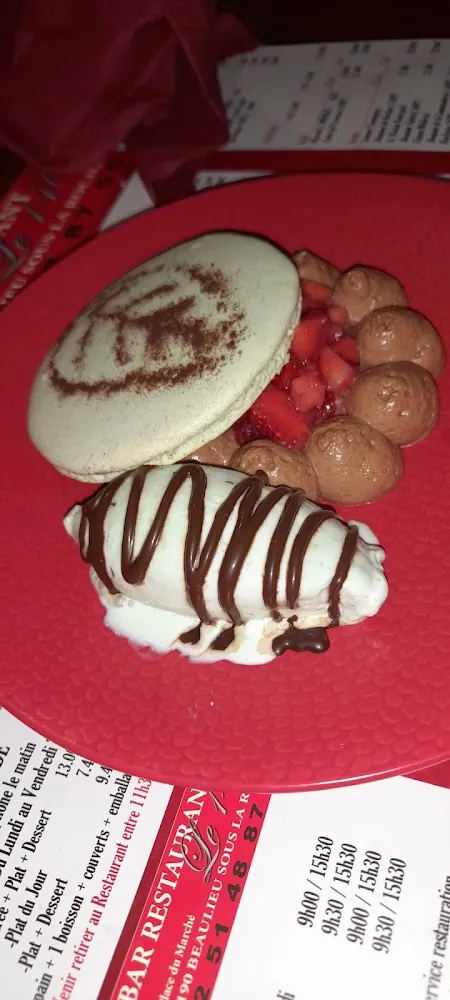 Glace Menthe Chocolat Macaron Menthe